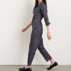 Alex Mill Standard Zip-Front Jumpsuit in Cotton Twill
